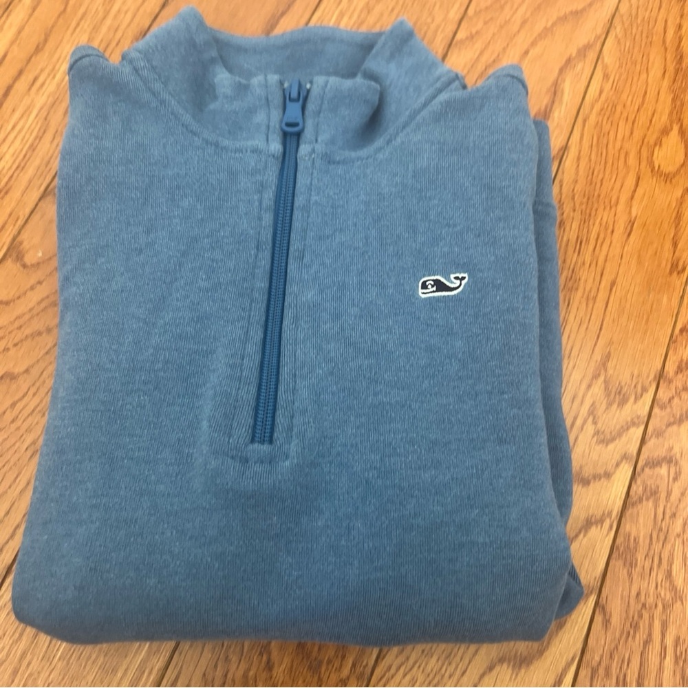 Vineyard Vines Boys Blue Quarter-Zip Sweater (small 8-10)